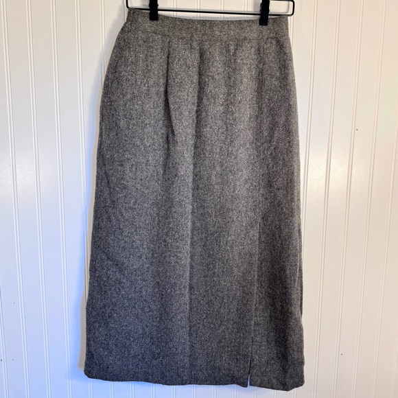 Sag Harbor Wool Skirt With Slit Size 12 - Picture 1 of 12